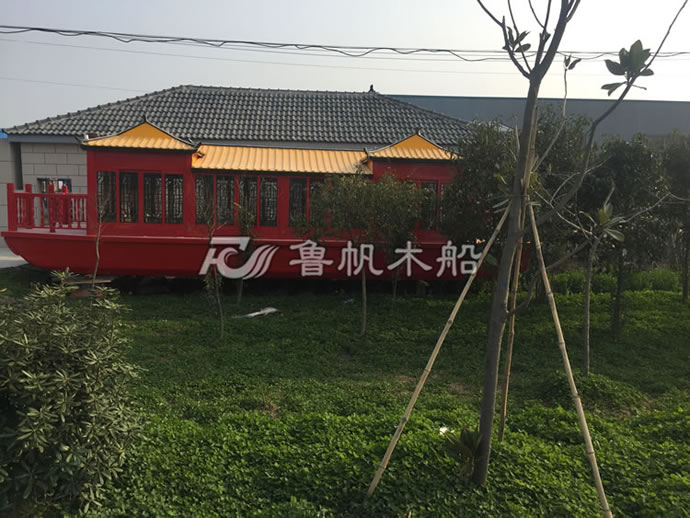 12米水庫(kù)觀光畫(huà)舫游船