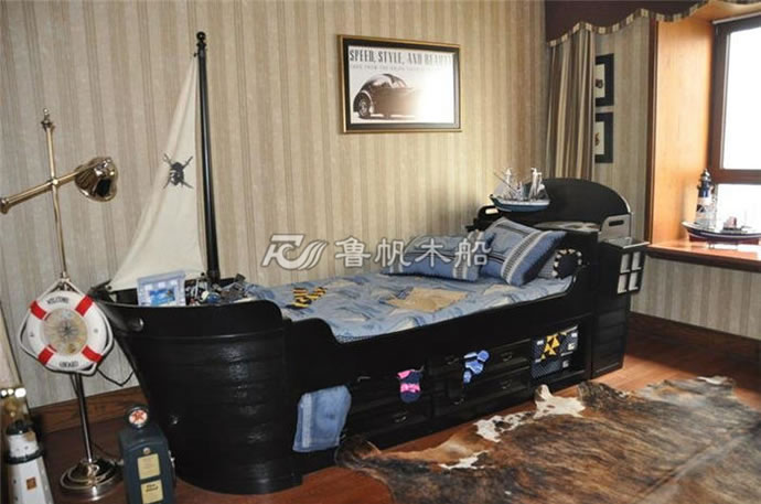 主題船型床